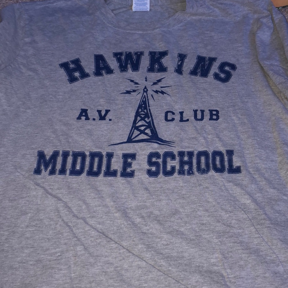 Hawkins AV club t-shirt from stranger things!!